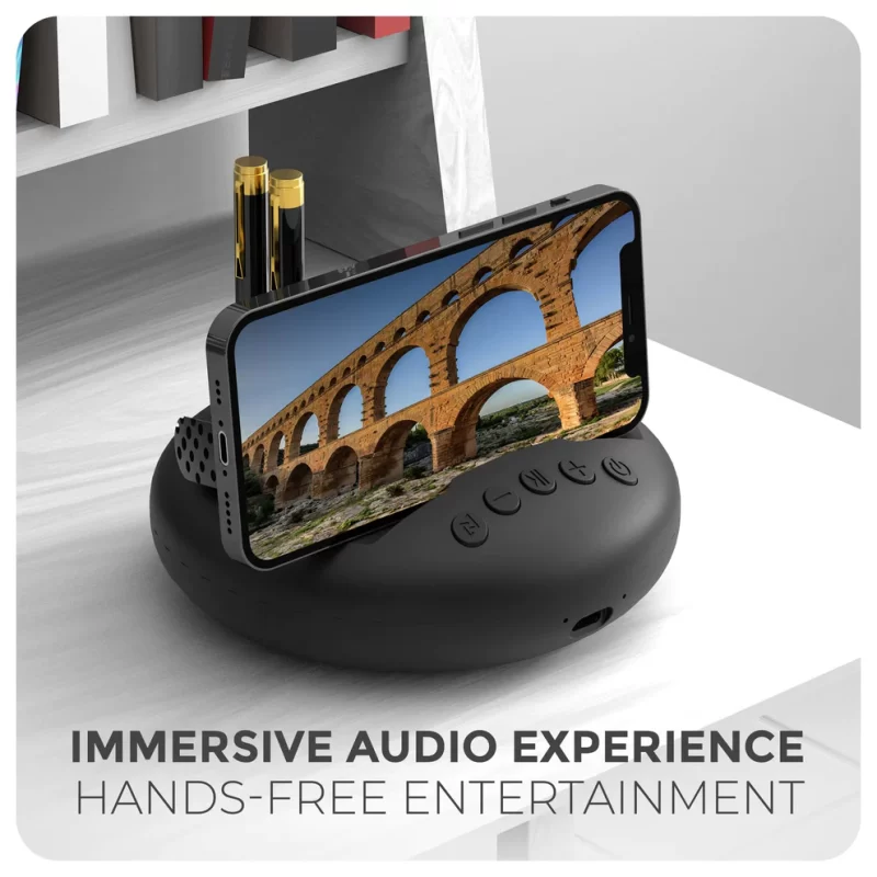 ARC Bluetooth Speaker Pen Stand for desktop corporate gifting .
