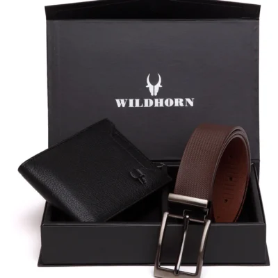 Giftset for men. Leather Wallet & belt combo giftset