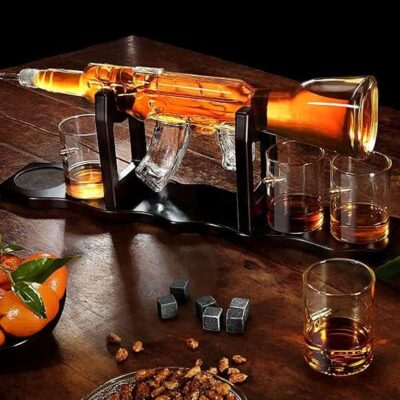 House Gun Whiskey Decanter by The Diamond Glassware for corporate gifts