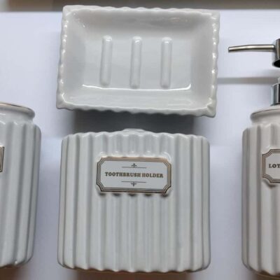 Ceramic Bathroom Set of 4