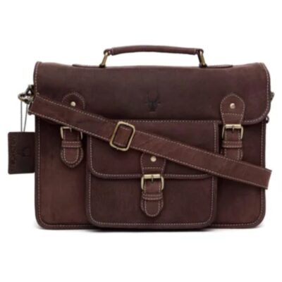 WildHorn Leather Laptop Messenger Bag for Men