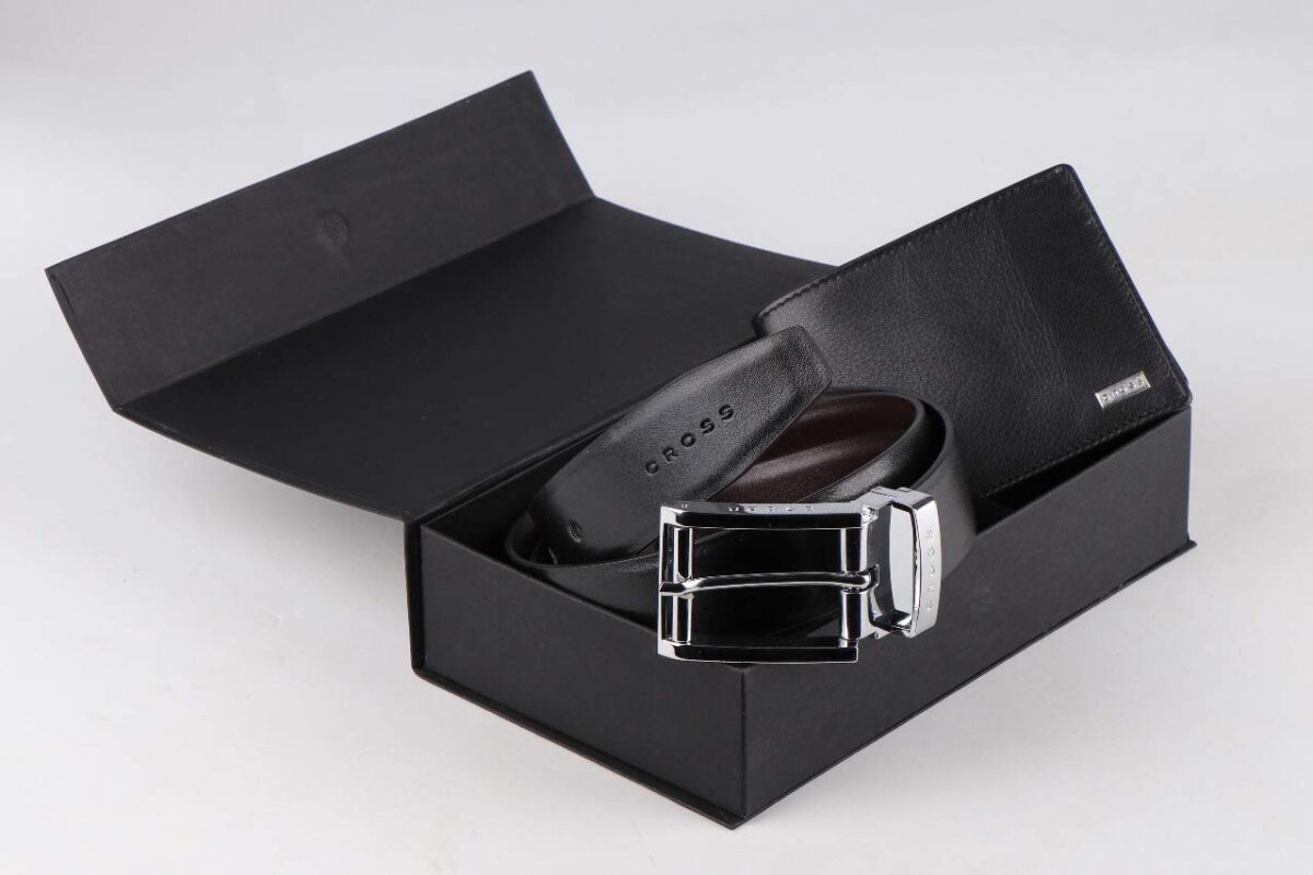 Cross Combo Gift Set of Insignia Slim Wallet & Santiago Belt