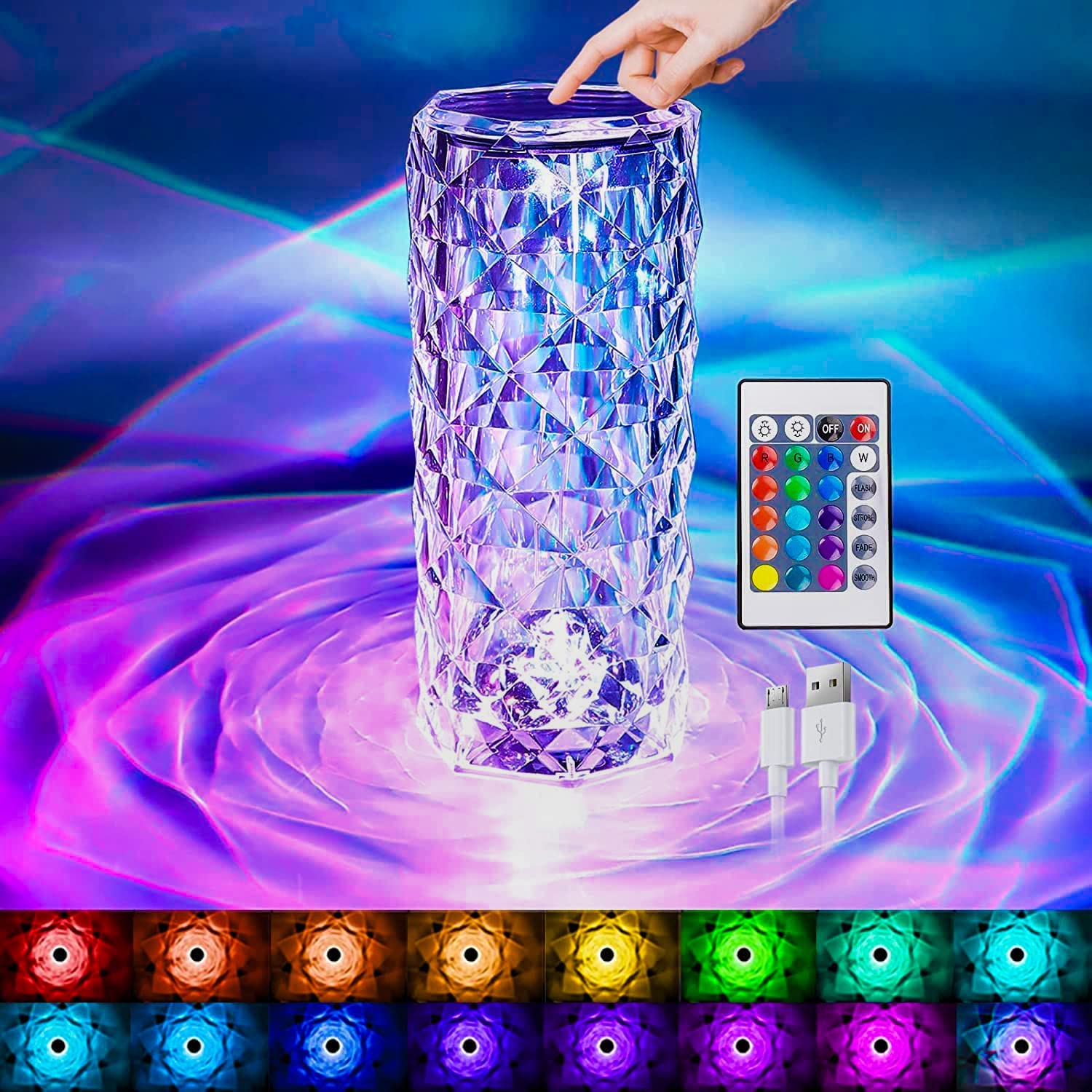 71y24g59GhL._SL1500_ Multicolour touch lamp