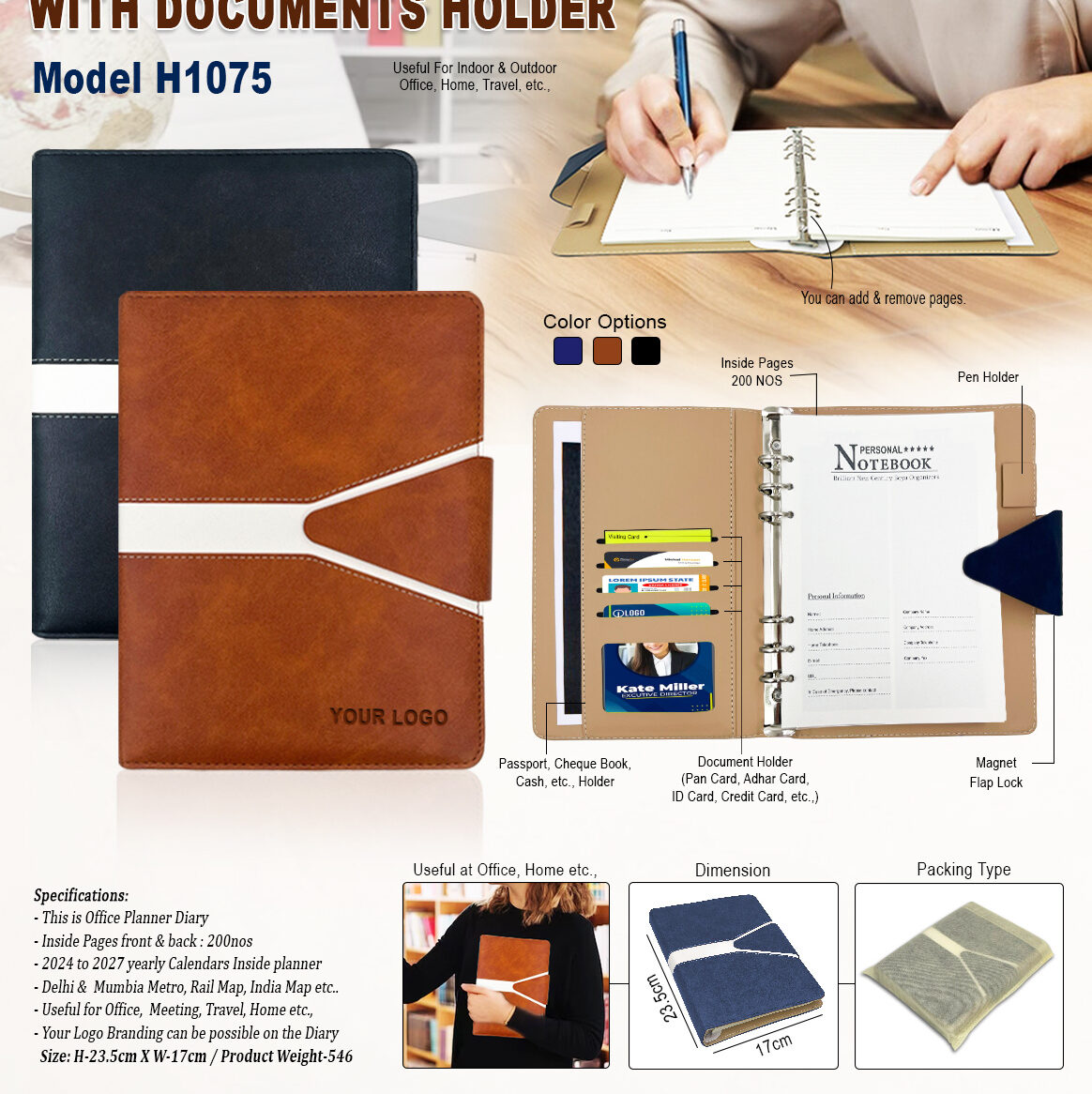 H1075jpg office planner diary for employees