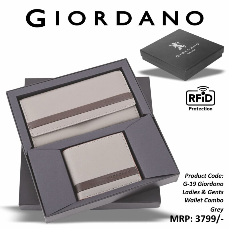 GIORDANO Ladies and Gents Wallet Combo