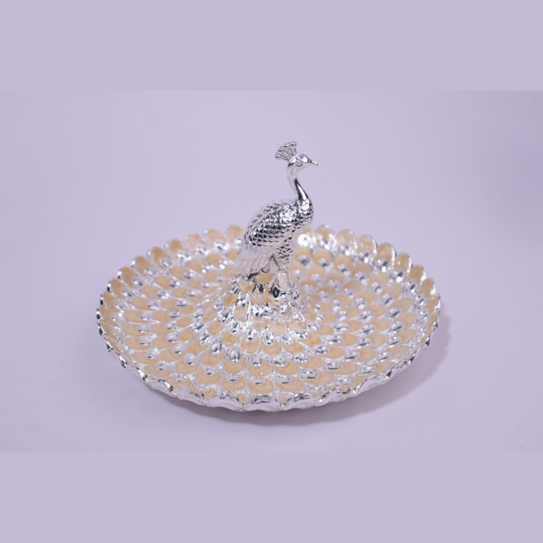 33 peacock platter